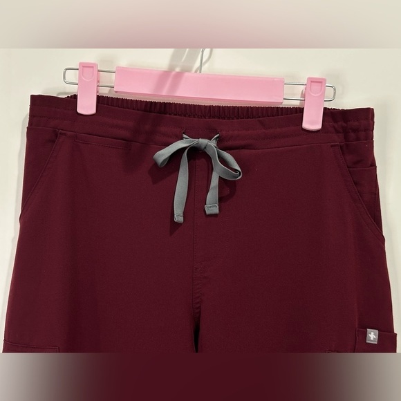 Figs Women's Straight Leg Pants - Burgundy - Picture 10 of 13